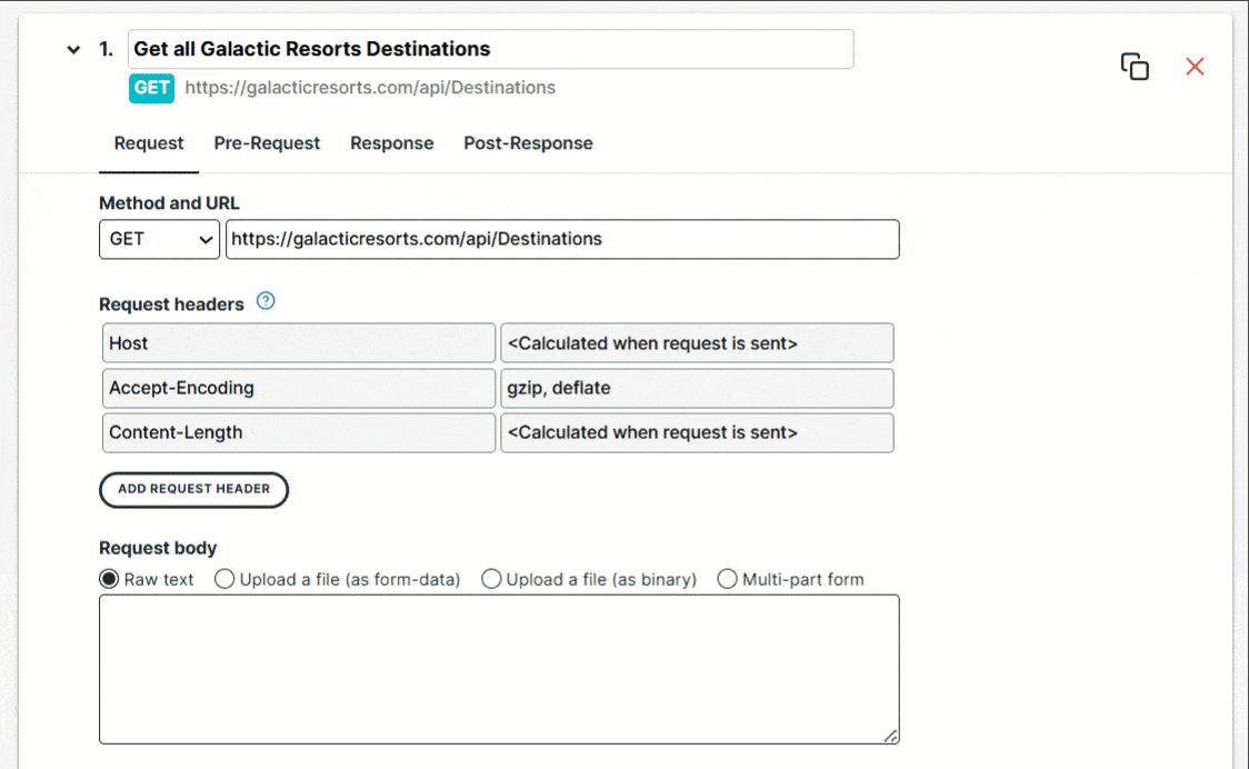 Multi-step API step-tabbladen