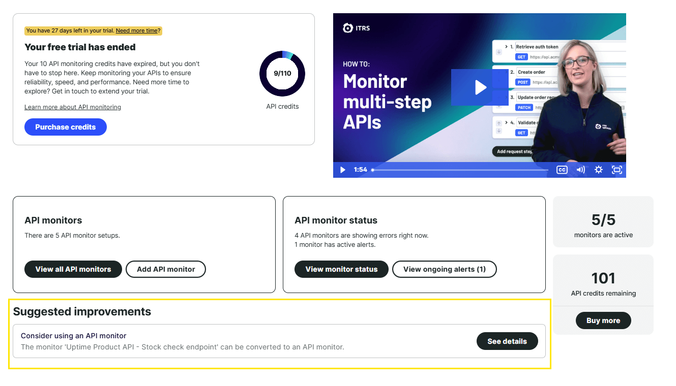 Tegel API-suggesties