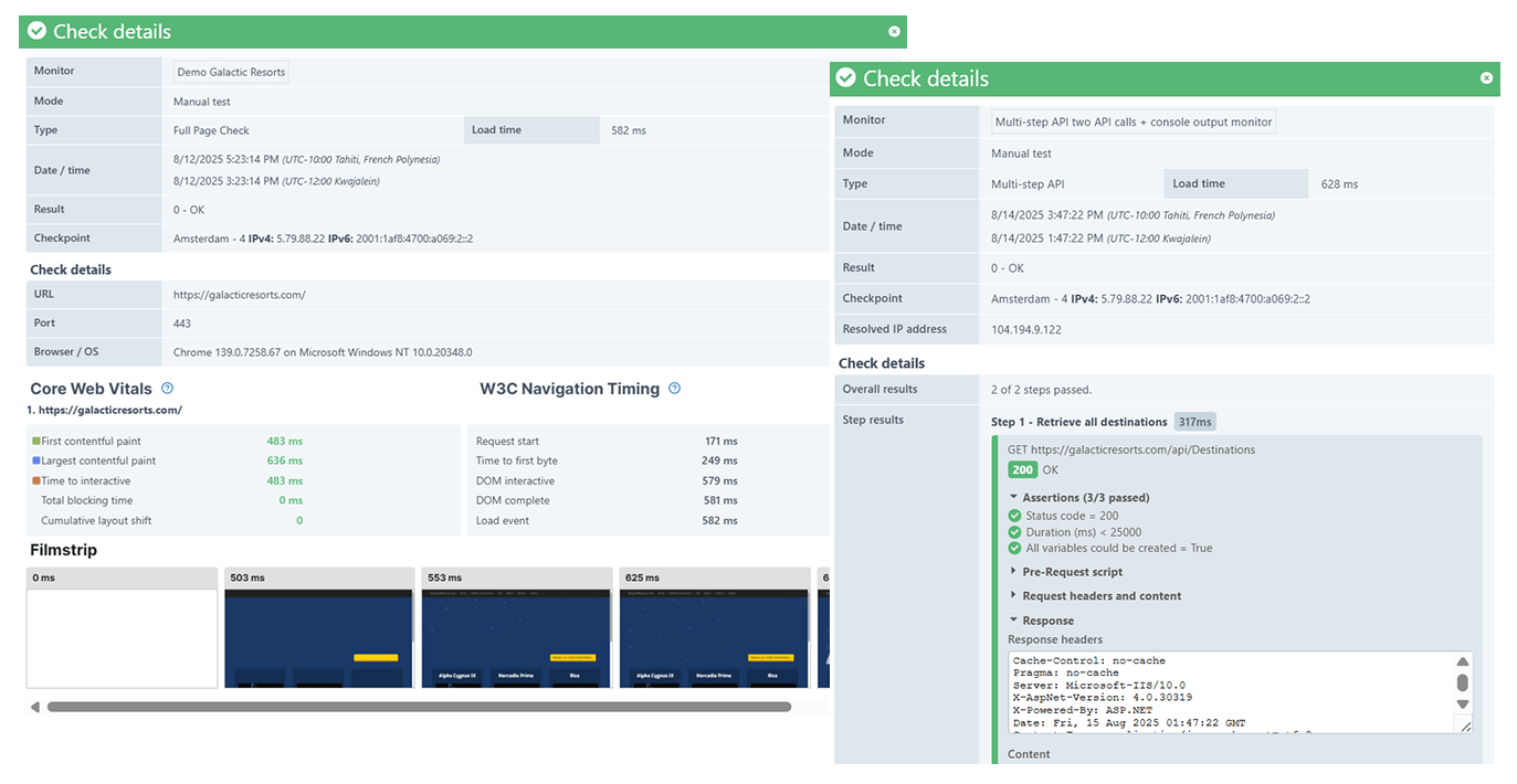 Controleregelresultaten Details van de controle