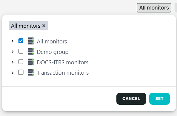 Filter voor controleregel in dashboards
