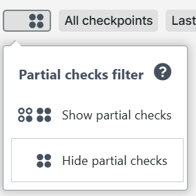 Filter voor deelmetingen in dashboards