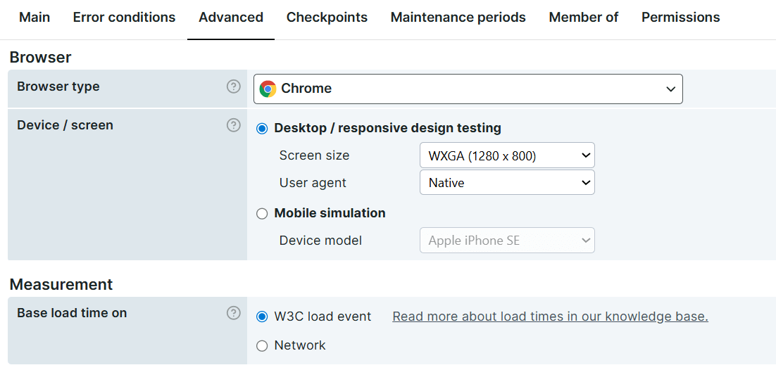 Opties voor laadtijd