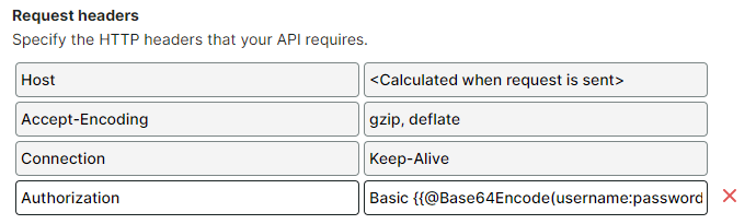 Base64Encode-functie gebruikt in een Auth header