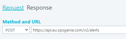 Opsgenie EU-instance URL