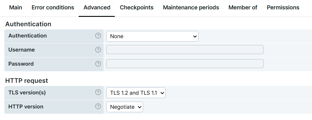 HTTP- en TLS-versies in SSL-certificaatcontroleregels