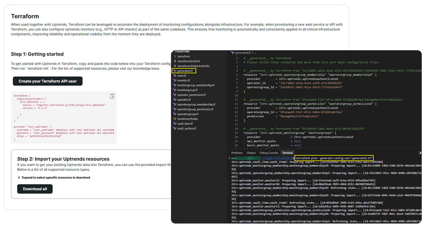 Stel uw Uptrends-monitoringconfiguratie in met Terraform