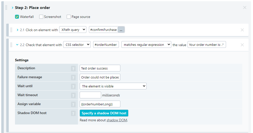 Creating a transaction variable