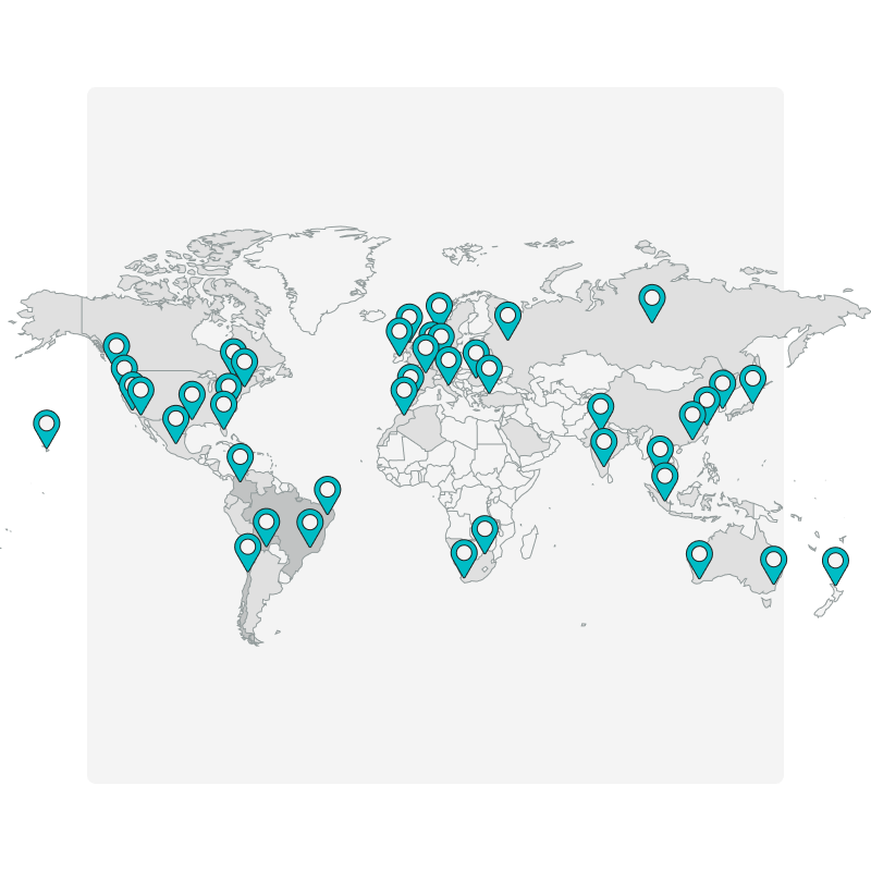 Met ons wereldwijde netwerk van controlestations kunt u de locatie van lokale storingen bepalen.