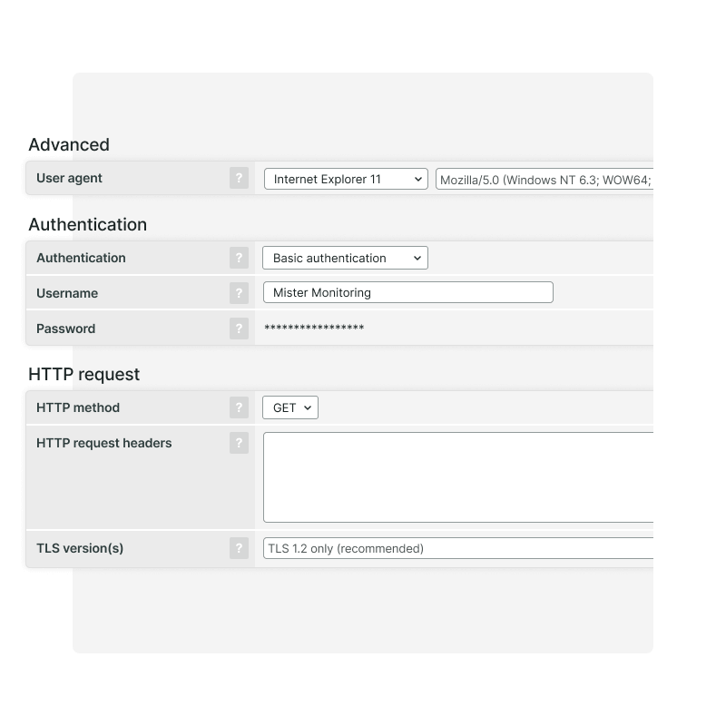 Geavanceerde instellingen van HTTPS Webservice-controleregel